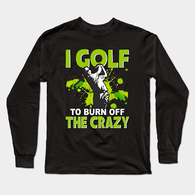 Golfer On Fairway With Wedges And Golf Bag Long Sleeve T-Shirt by gdimido